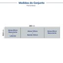 Ver imagem 5 de Cozinha Completa Planejada 100% MDF 4 Peças com Tampo CabeCasa MadeiraOriginals Azul Marselha