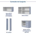 Ver imagem 7 de Cozinha Completa Planejada 100% MDF 4 Peças com Tampo CabeCasa MadeiraOriginals Azul Marselha