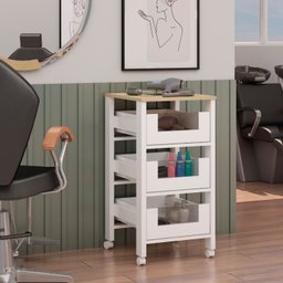 Armário Fruteira para Cozinha com Cestos com Detalhes em Vidro - 4
