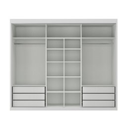 Guarda-roupa Casal 3 Portas de Correr e 6 Gavetas Spazio - 4