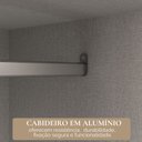 Ver mais imagens de Guarda-Roupa Casal 3 Portas de Correr e 6 Gavetas Spazio Yescasa Branco