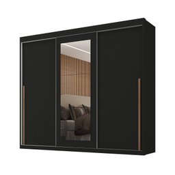 Guarda-roupa Casal 3 Portas de Correr e 6 Gavetas Spazio - 2