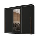 Ver imagem 2 de Guarda-roupa Casal 3 Portas de Correr e 6 Gavetas Spazio