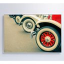 Ver imagem 4 de Quadro Rodas Carros Classicos 90x60 Cm Vidro Impresso