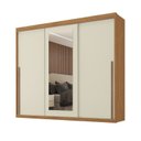 Ver imagem 2 de Guarda-roupa Casal 3 Portas de Correr e 6 Gavetas Spazio