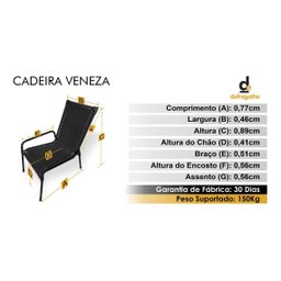 Cadeira de Área Veneza - 4