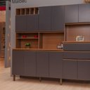 Ver imagem 6 de Cozinha Compacta Malbec 12 Portas 100% MDF com Tampo Cinza/Ébano/Grafite Belga