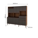 Ver imagem 3 de Cozinha Compacta Malbec 12 Portas 100% Mdf com Tampo