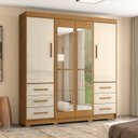 Ver imagem 1 de Guarda-roupa Casal com Espelhos 4 Portas 6 Gavetas Estrela
