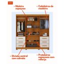 Ver imagem 6 de Guarda-roupa Casal com Espelhos 4 Portas 6 Gavetas Estrela