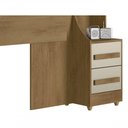 Ver imagem 4 de Cabeceira de Casal Extensível Síria Cinamomo com Off White - Rv Móveis