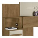 Ver imagem 3 de Cabeceira de Casal Extensível Síria Cinamomo com Off White - Rv Móveis