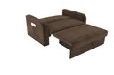 Ver imagem 3 de Sofá Cama Daiane 2 Lugares com Baú Veludo Marrom Matrix