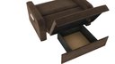 Ver imagem 4 de Sofá Cama Daiane 2 Lugares com Baú Veludo Marrom Matrix