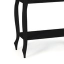 Ver imagem 3 de Bancada Aparador Mini Lavabo com Cuba 1 Gaveta Pés Luiz Xv Dália 3062 - Preto/imbuia Glazer