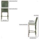 Ver imagem 2 de 4 Banqueta em Alumínio Roma Fendi Corda Náutica Tecido 3