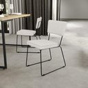Ver mais imagens de Kit 04 Cadeiras Decorativas para Sala de Jantar Allana L02 Bouclê Cru - Lyam