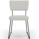 Ver imagem 4 de Kit 04 Cadeiras Decorativas para Sala de Jantar Allana L02 Bouclê Cru - Lyam