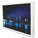 Ver imagem 1 de Quadro Decorativo Caixa Alta com Vidro Cidade Nova York - Vista da Ponte Brooklyn TaColado Moldura B