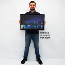 Ver imagem 2 de Quadro Decorativo Caixa Alta com Vidro Cidade Nova York - Vista da Ponte Brooklyn TaColado Moldura B