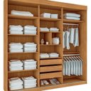 Ver imagem 2 de Guarda-roupa 100% Mdf 3 Portas de Correr com Espelhos Istambul