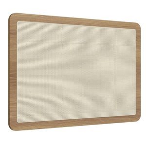 Cabeceira Solteiro 90cm Palhinha Oslo Artesano | Nero - Hanover
