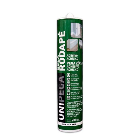 Cola Rodape Acrilico Branco Unipega 280ml