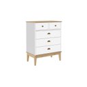 Ver imagem 2 de Comoda - Colonial 700cm x 900cm x 410cm Branco/Mel