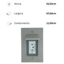 Ver imagem 6 de Tomada 20a Tampa Piso Alumínio 4x2 Tramontina Módulo Liz