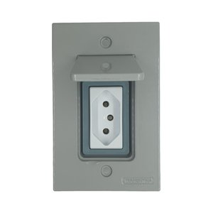 Tomada 20a Tampa Piso Alumínio 4x2 Tramontina Módulo Liz