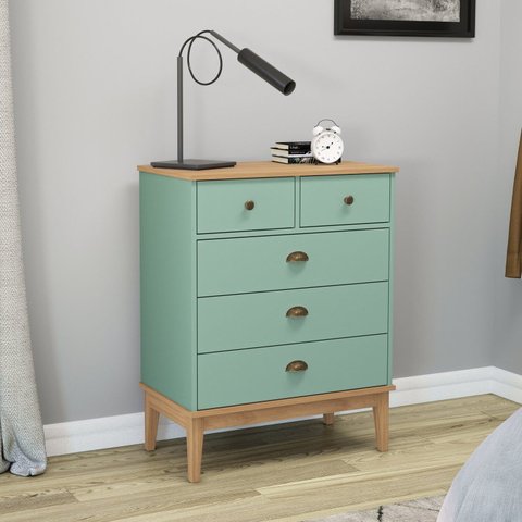 Cômoda para Quarto 5 Gavetas Colonial