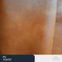 Ver imagem 3 de Sofá 2 Lugares 180cm Coin Pu Caramelo | Bouclé Suave Off White - Sallar Home