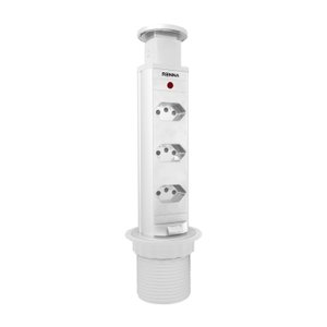 Torre de Tomada com 3 Tomadas Retrátil Renna