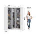 Ver imagem 4 de Guarda-roupa Modulado de Canto 5 Portas Paris