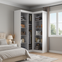 Ver imagem 6 de Guarda-Roupa Modulado de Canto 5 Portas Paris Branco