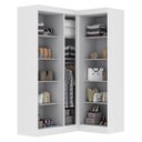 Ver imagem 3 de Guarda-Roupa Modulado de Canto 5 Portas Paris Branco