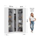 Ver imagem 4 de Guarda-roupa Modulado de Canto 5 Portas Paris