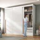 Ver imagem 7 de Guarda-Roupa Portas de Correr Spazio Yescasa Branco