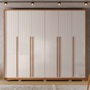 Ver mais imagens de Guarda Roupa Casal 6 Portas 6 Gavetas 265cm Quintus Freijó/off White - Caemmun