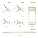 Ver imagem 5 de Kit 4 Cadeira Espreguiçadeira Dobrável S-b-bege