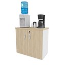 Ver imagem 6 de Conjunto Armário Baixo Balcão Atendimento Recepção Bege/Dubai/Branco