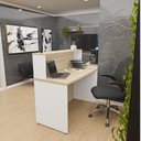 Ver imagem 2 de Conjunto Armário Baixo Balcão Atendimento Recepção