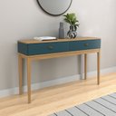 Ver imagem 1 de Aparador - Colonial 1360cm x 890cm x 410cm 2 Gavetas Cinza/Mel/Petroleo
