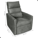 Ver imagem 2 de Poltrona Reclinável do Papai Taty Suede Chumbo