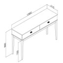 Ver imagem 3 de Aparador - Colonial 1360cm x 890cm x 410cm 2 Gavetas Branco/Mel