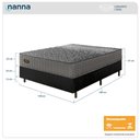 Ver imagem 3 de Cama Box Preta + Colchão Casal Pergamino Molas Ensacadas 138x188x67cm