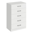 Ver imagem 2 de Cômoda para Quarto com 5 Gavetas Aruba Branco