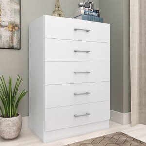 Cômoda para Quarto com 5 Gavetas Aruba