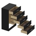 Ver imagem 4 de Cômoda para Quarto com 5 Gavetas Aruba