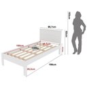 Ver imagem 4 de Conjunto Cama Solteiro com 1 Mesa de Cabeceira Branco